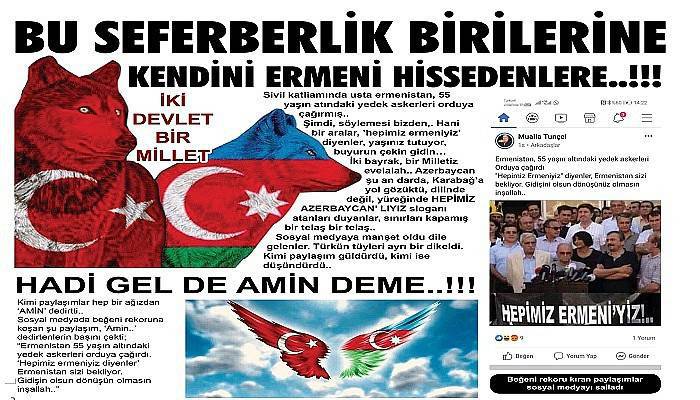 BU SEFERBERLİK BİRİLERİNE KENDİNİ ERMENİ HİSSEDENLERE..!!!