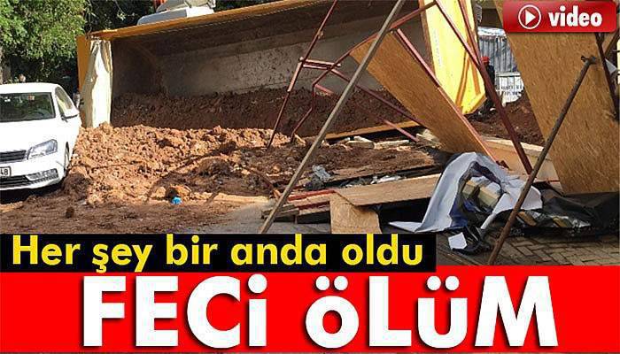 Kamyonun dorsesi üzerine devrilen işçi hayatını kaybetti