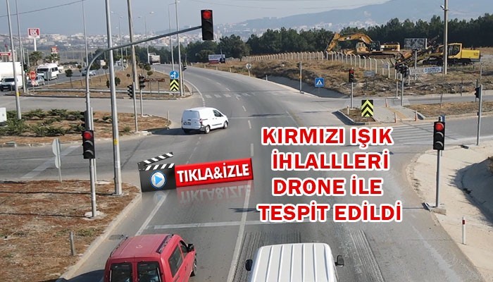 Havadan 'drone' destekli trafik denetimi! (VİDEO)