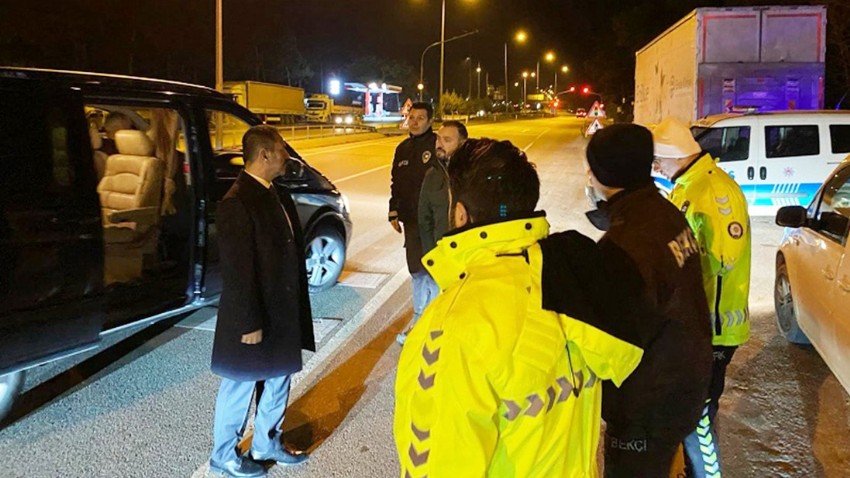 Çanakkale Valisi İlhami Aktaş, Trafik Denetim Noktalarını İnceledi