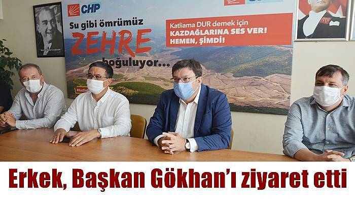 Erkek, Başkan Gökhan’ı ziyaret etti