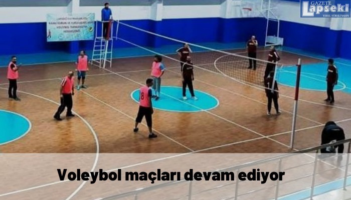 Voleybol maçları devam ediyor  