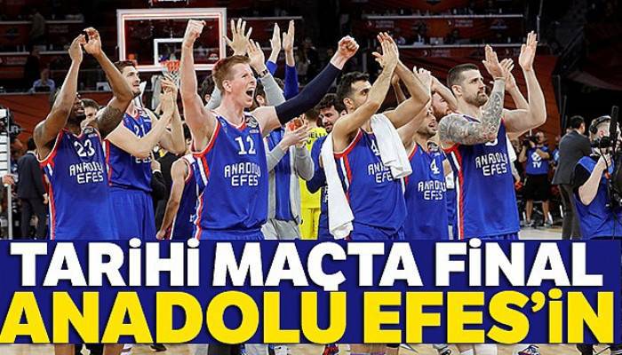 Final Four'daki Türk derbisinde kazanan Anadolu Efes