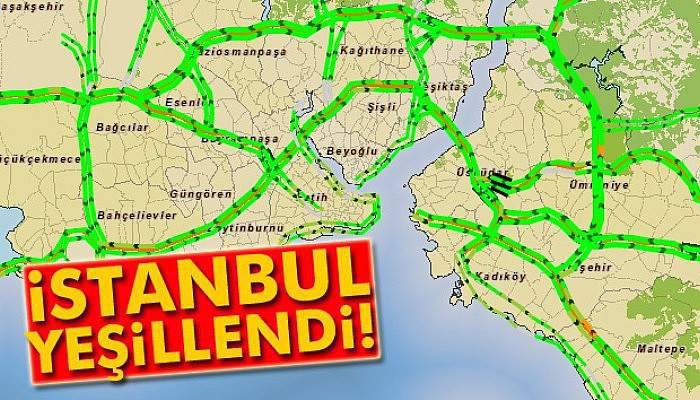 İstanbul’da bayram öncesi yollar boşaldı