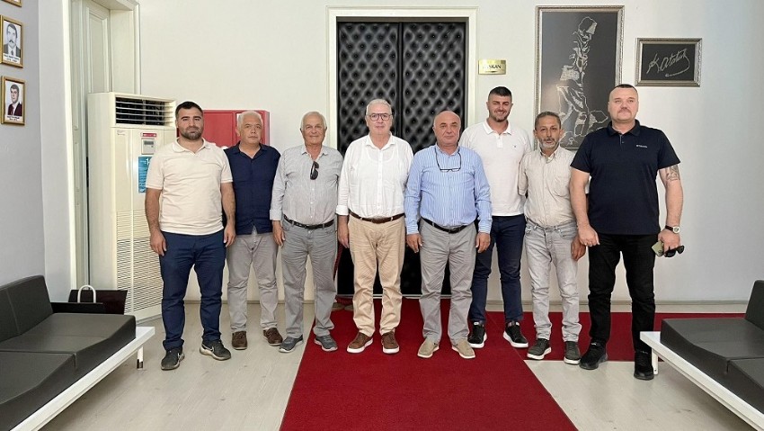 Güreş ağalarından Başkan Atılgan’a ziyaret
