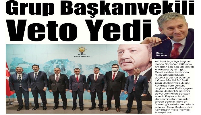 Grup Başkanvekili Veto Yedi
