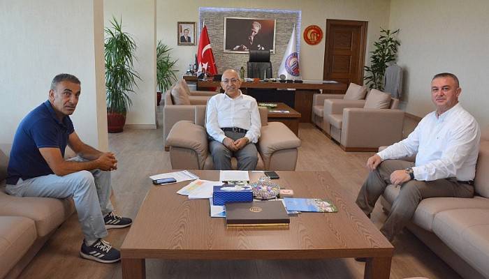 Geyikli Belediye Başkanı Oruçoğlu'dan Rektör Murat'a Ziyaret