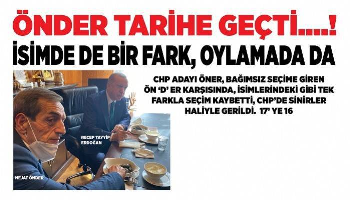 ÖNDER TARİHE GEÇTİ....! İSİMDE DE BİR FARK, OYLAMADA DA