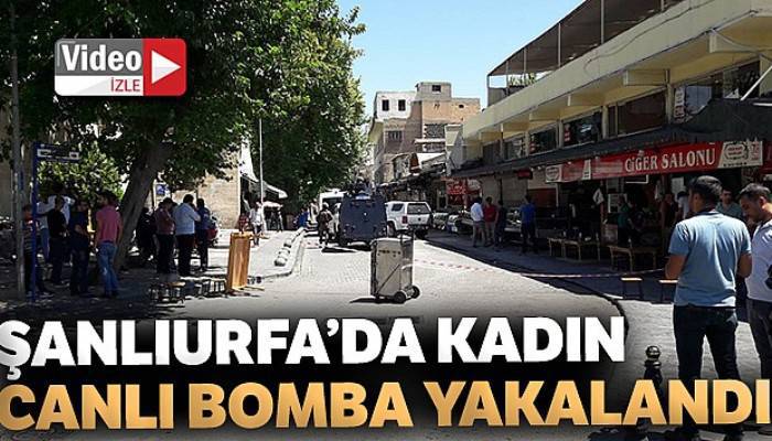 Şanlıurfa'da kadın canlı bomba yakalandı 