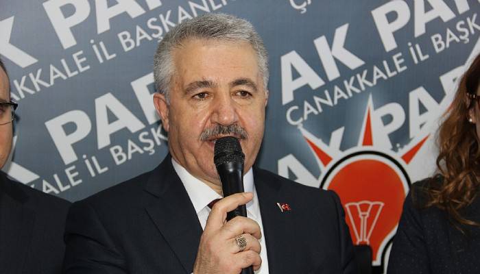 Bakan Arslan Çanakkale'de partililere seslendi