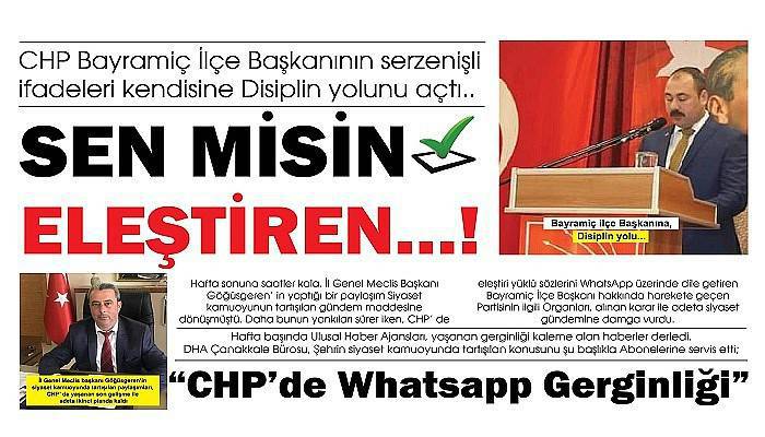 SEN MİSİN ELEŞTİREN…!