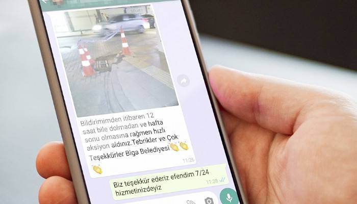 WHATSAPP HATTI İLE SORUNLARA ANINDA ÇÖZÜM