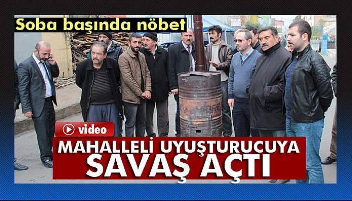 Uyuşturucu satıcılarına savaş açan mahallelinin soba başında nöbeti sürüyor