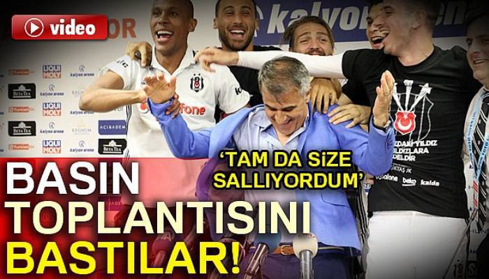 Beşiktaşlı oyunculardan Şenol Güneş'e sürpriz