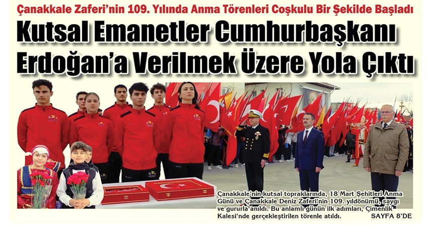Kutsal Emanetler Cumhurbaşkanı Erdoğan’a Verilmek Üzere Yola Çıktı (VİDEO)