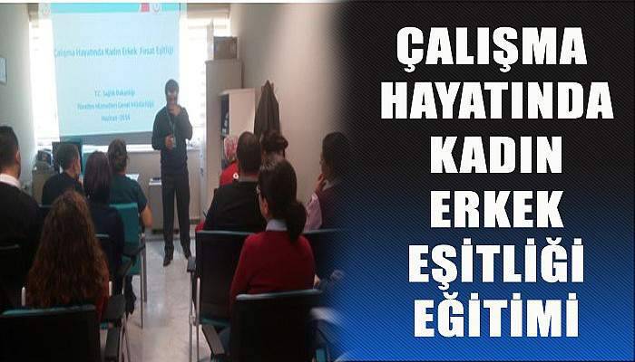 Çalışma Hayatında Kadın Erkek Fırsat Eşitliği Eğitimi Yapıldı 