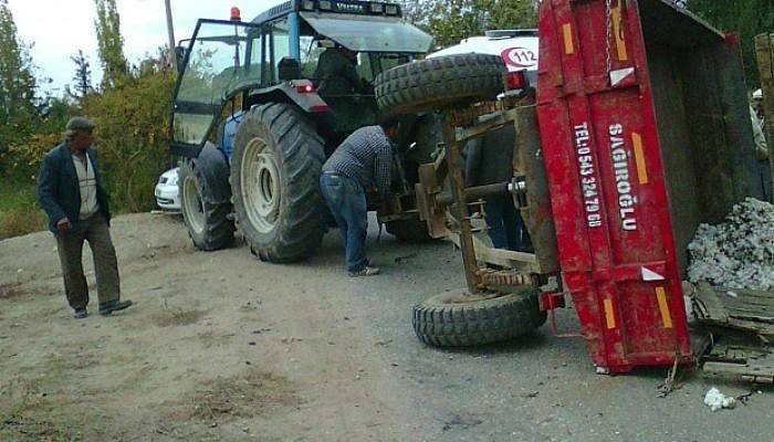 Aydın'da tarım işçilerini taşıyan traktör devrildi: 14 yaralı