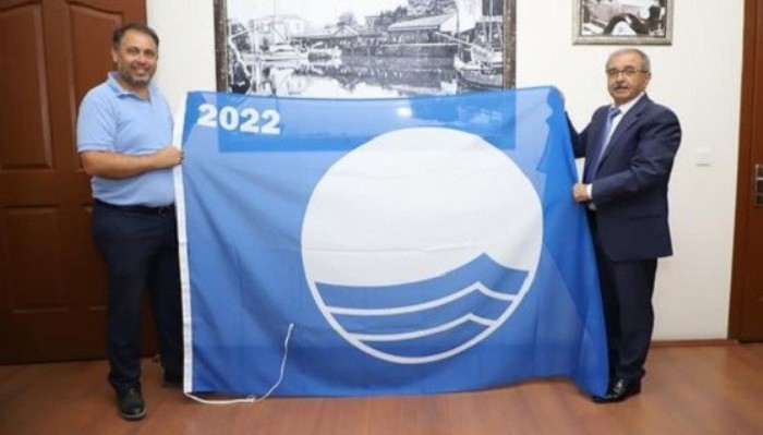 Hamzakoy Plajına 6’ncı kez ‘mavi bayrak’
