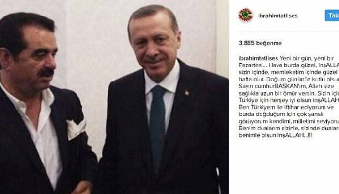 Tatlıses’ten Erdoğan’a ’başkan’lı doğum günü mesajı