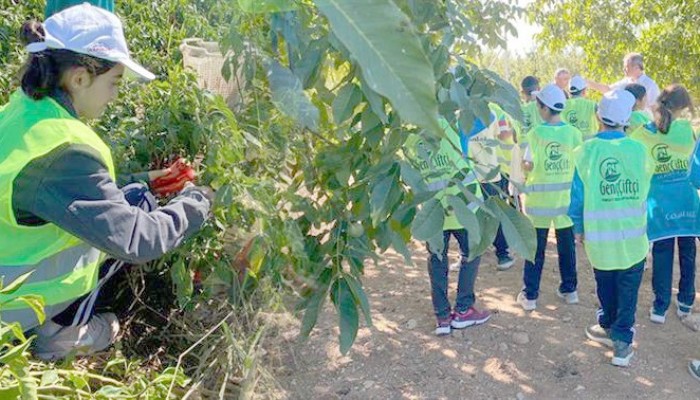 Turgut Reis Ortaokulu öğrencileri tarım arazilerini gezdi