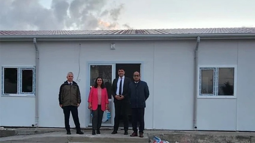 Çanakkale İl Tarım ve Orman Müdürü Türkarslan, Lapseki İlçe Müdürlüğü Bina İnşaatında İncelemelerde Bulundu