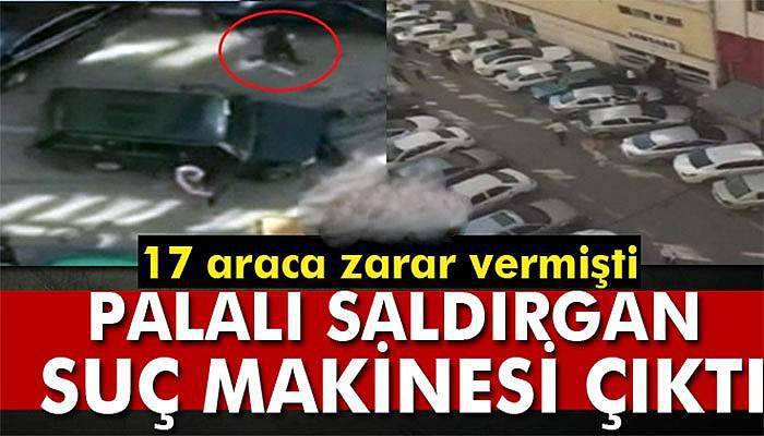 Palalı saldırgan suç makinesi çıktı