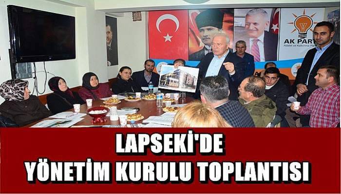  Lapseki'de yönetim kurulu toplantısı