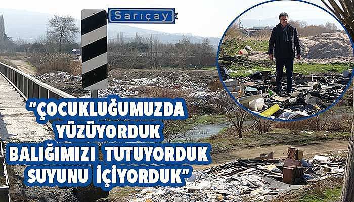 Çanakkale’nin Sarıçay’ı ‘Çöpçay’ oldu (VİDEO)