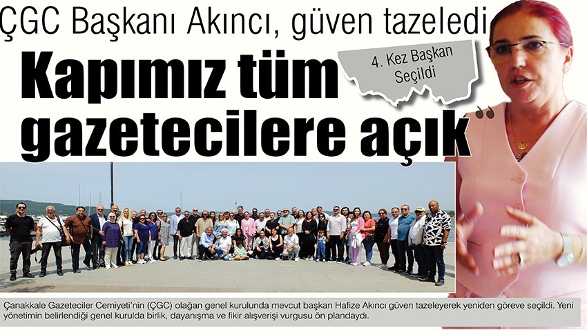 ÇGC Başkanı Akıncı güven tazeledi : 