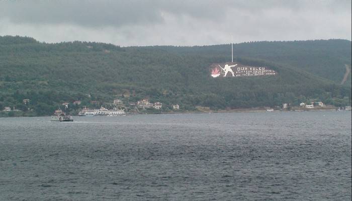 Çanakkale’de ada seferine fırtına engeli (VİDEO)