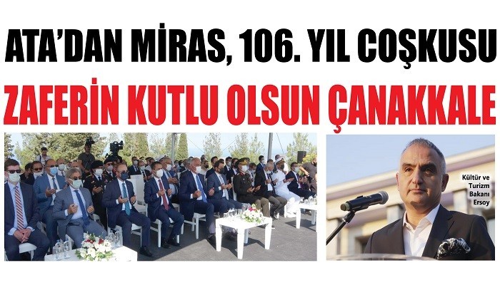 ATA' DAN MİRAS, 106. YIL COŞKUSU ZAFERİN KUTLU OLSUN ÇANAKKALE