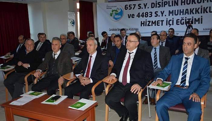 ÇOMÜ’de Disiplin Hükümleri ve Muhakkiklik Hizmet İçi Eğitimi Eğitim Semineri Yapıldı