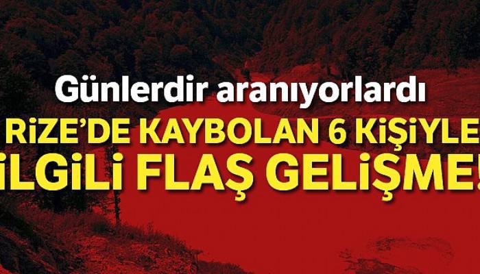 Rize'de yayla yolunda kaybolan 6 vatandaş bulundu