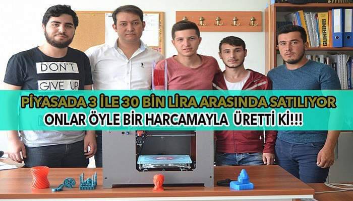 Biga MYO’da 3 boyutlu yazıcı üretildi