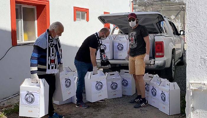Bozcaada Beşiktaşlılar Derneği'nden 60 aileye yardım eli
