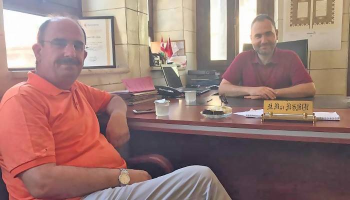 Daire başkanı ziyaretine geldi 