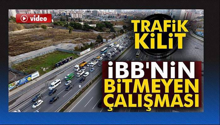 İBB'nin bitmeyen çalışması Anadolu Yakası'nın trafiğini kilitledi