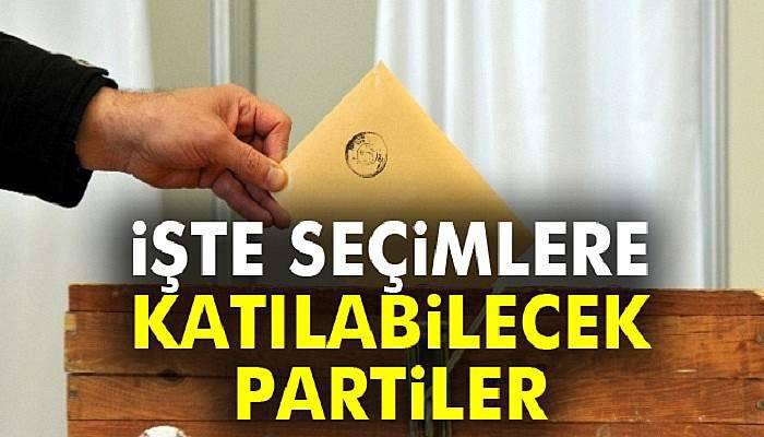  Yüksek Seçim Kurulu seçimlere katılabilecek partileri belirledi