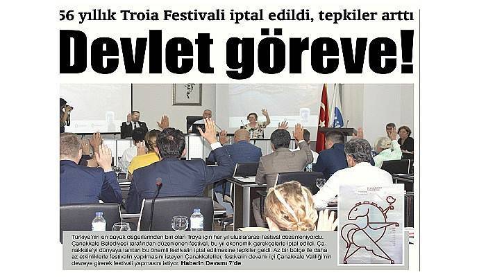 56 yıllık Troia Festivali iptal edildi, tepkiler arttı Devlet göreve!  