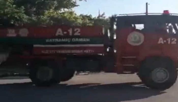 Çanakkale OBM’den Urla’ya destek ekibi (VİDEO)