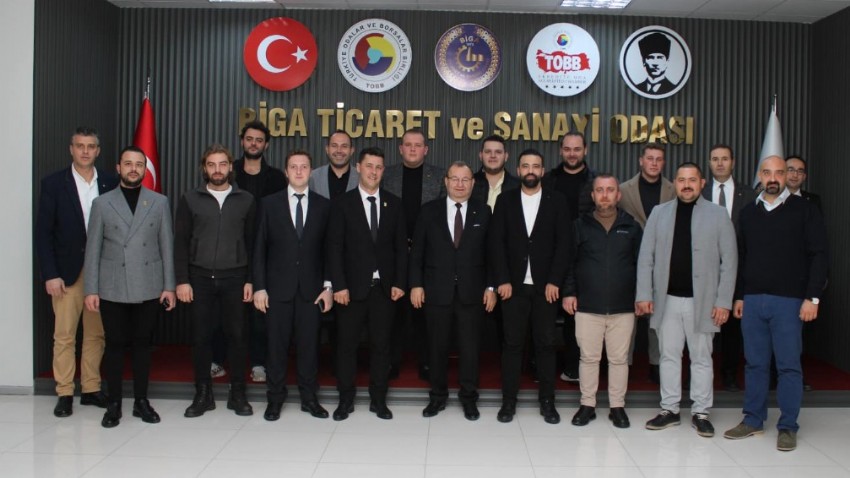 TOBB Çanakkale Genç Girişimcilerden Biga TSO Başkanı Doğan’a Ziyaret
