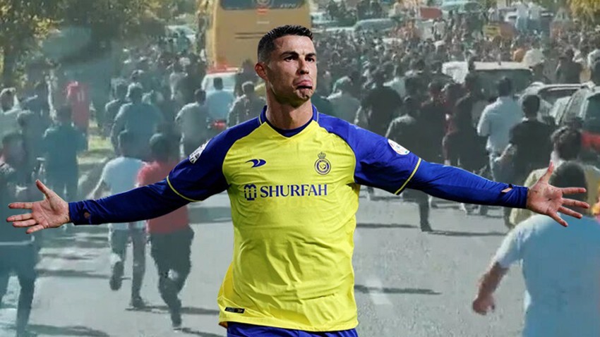  Cristiano Ronaldo İran'da izdiham yarattı! 