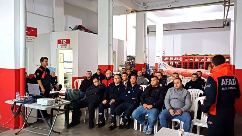 AFAD’taan ÇANKUT ve itfaiye personeline KBRN farkındalık eğitimi