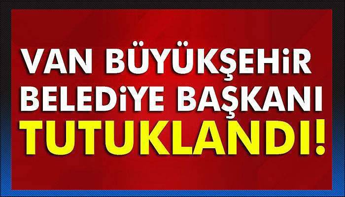Van Büyükşehir Belediye Başkanı tutuklandı