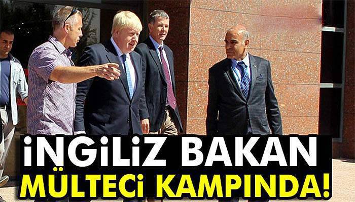 İngiliz Bakan mülteci kampında