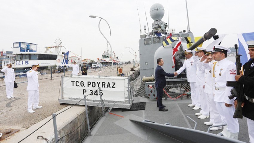 Vali İlhami Aktaş, TCG Poyraz Gemisini Ziyaret Etti