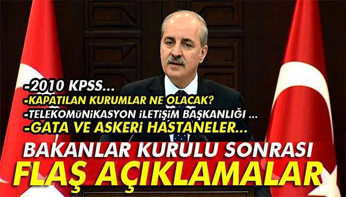 Kurtulmuş'tan önemli açıklamalar