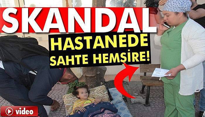 Hemşire kıyafetli kadının hemşire olmadığı ortaya çıktı