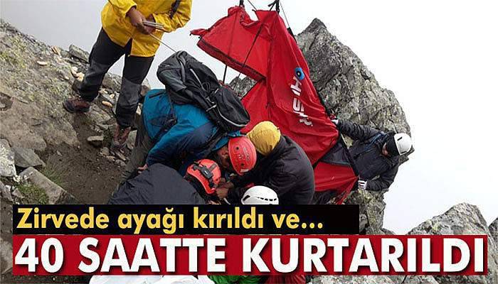 16 yaşındaki dağcı 40 saatlik operasyonla böyle kurtarıldı