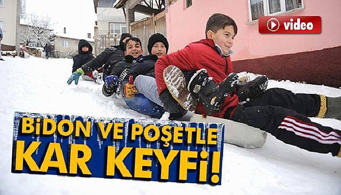 Bidon ve poşetle kayak keyfi!